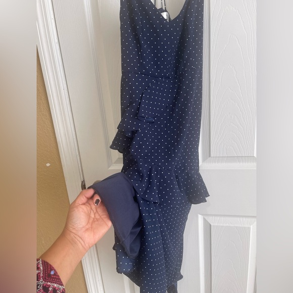 Row A Navy Polka Dot Dress - Picture 11 of 12